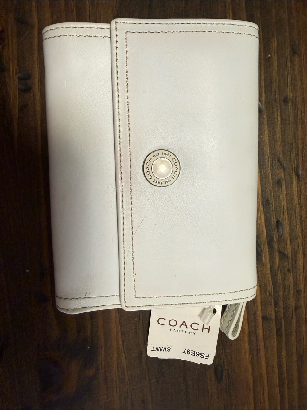 COACH TRIFOLD SNAP WALLET BRAND NEW WITH TAGS